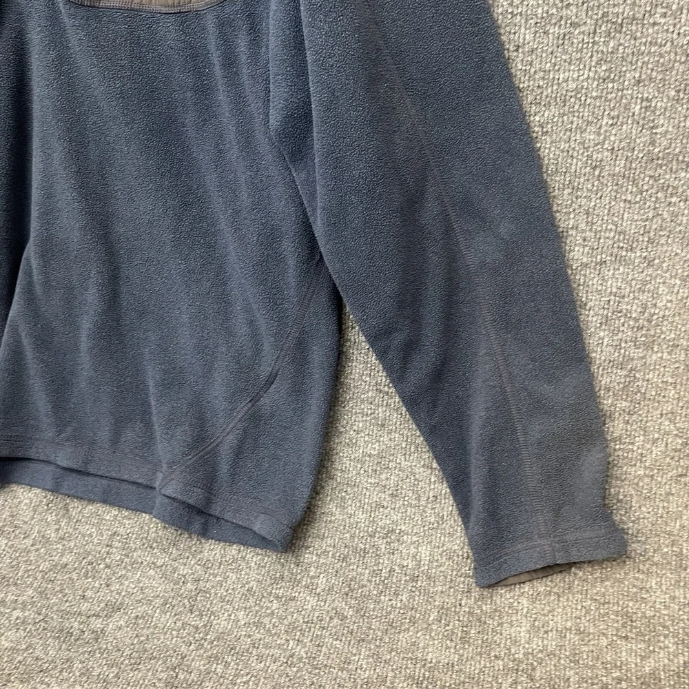 The North Face Sweater Mens Fleece 1/4 Zip Pullover Chimborazo Blue Gray XL